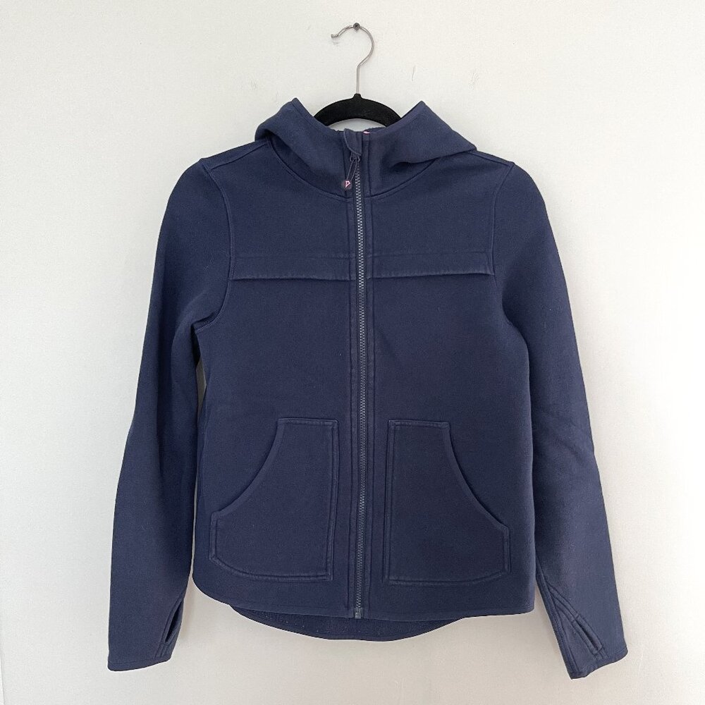 Ivivva Navy Blue Full Zip Girl's Hoodie, Size 14
